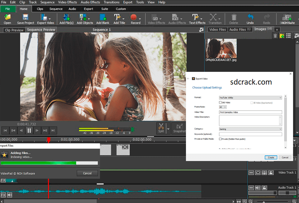 VideoPad Video Editor 13.00 Crack + Patch Key Free Download